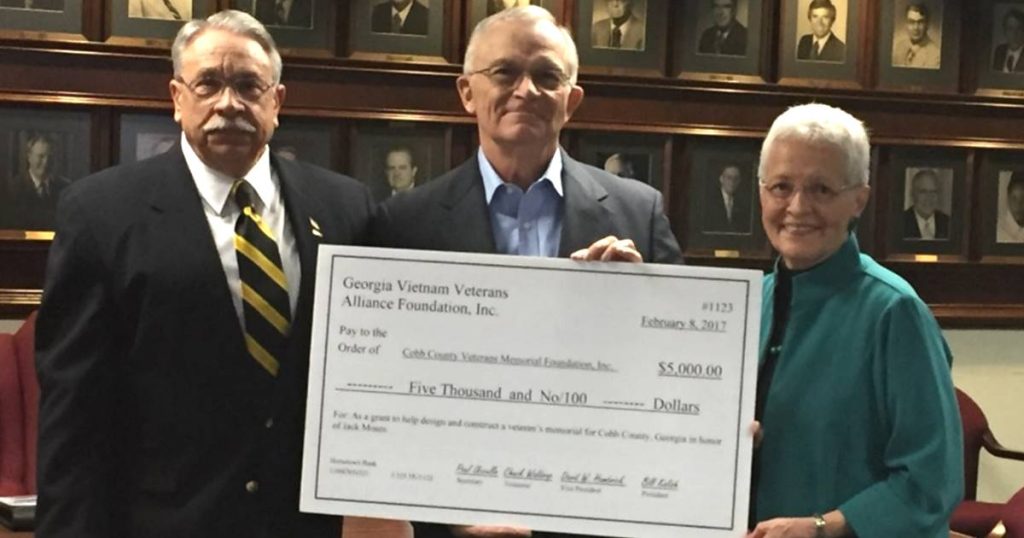 GVVA Donates to Cobb Veterans Memorial Foundation
