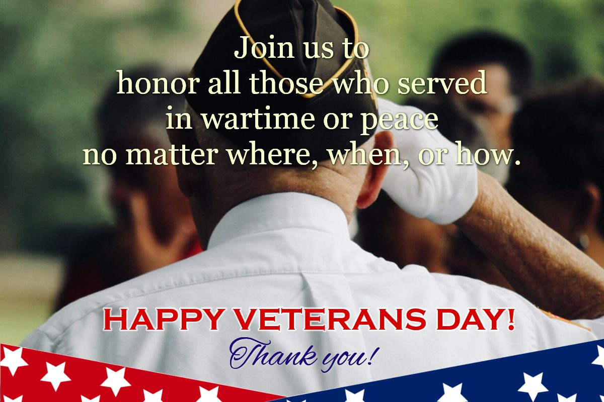 Join us on Veterans Day